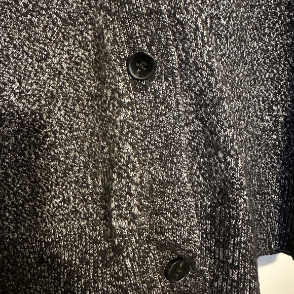 Massimo Dutti Gray Cardigan Sweater Women’s Sz Medium V-Neck Relaxed Fit Button - Picture 8 of 11